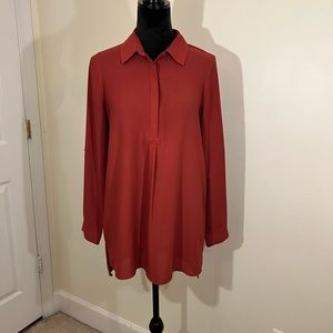 Pink long sleeve blouse